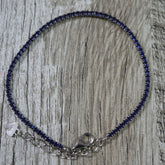 Bratara Argint 925-tenis pietre albastre